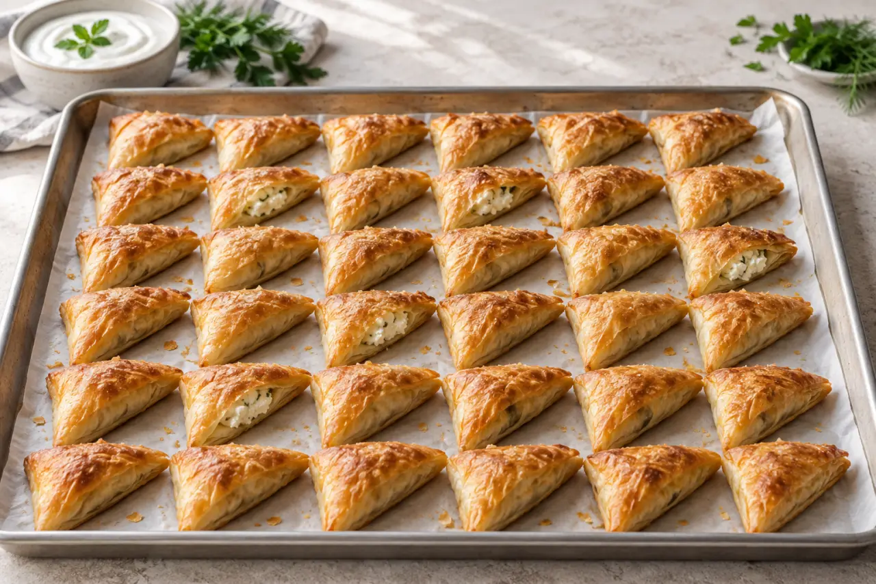 Beurek au fromage : 36 triangles croustillants, une farce qui ne fuit pas