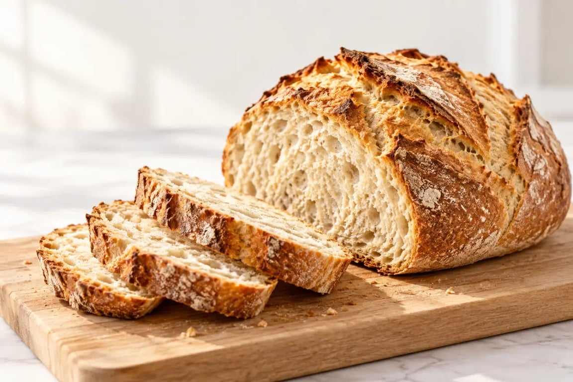 Recette pain sans gluten maison avec croûte dorée et mie moelleuse