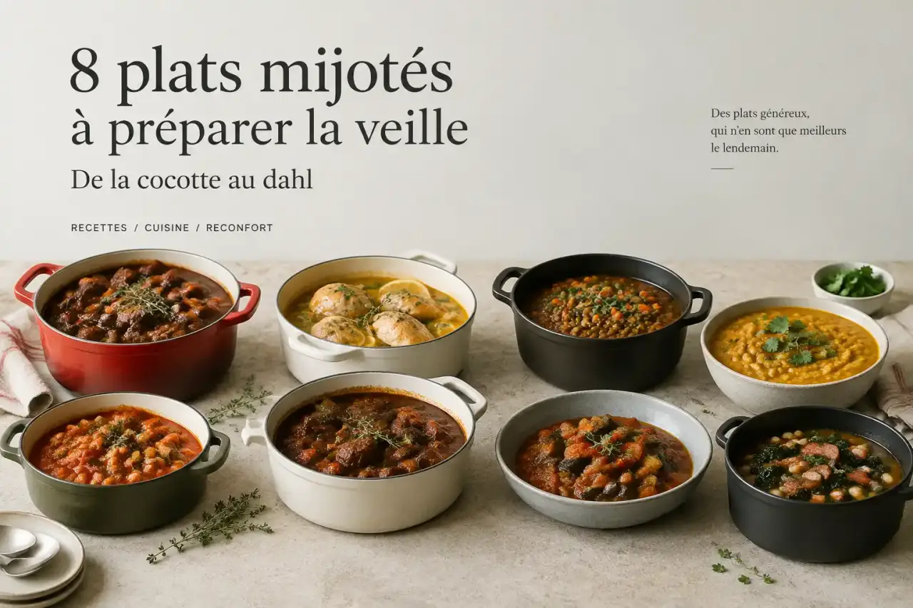 8 plats mijotés à préparer la veille, de la cocotte au dahl