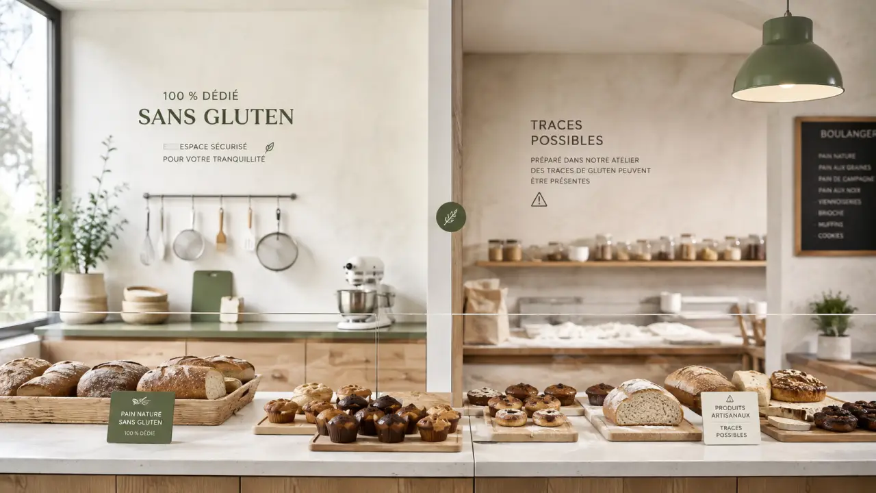 Boulangerie sans gluten : 100 % dédiée ou traces possibles, le choix qui change tout