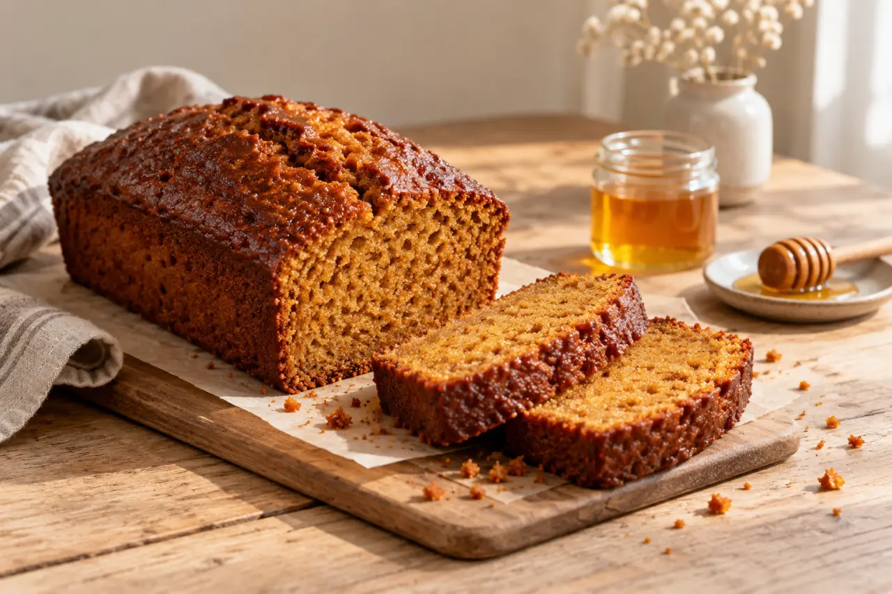 Pain d’épices moelleux : une mie tendre au miel, encore meilleure le lendemain