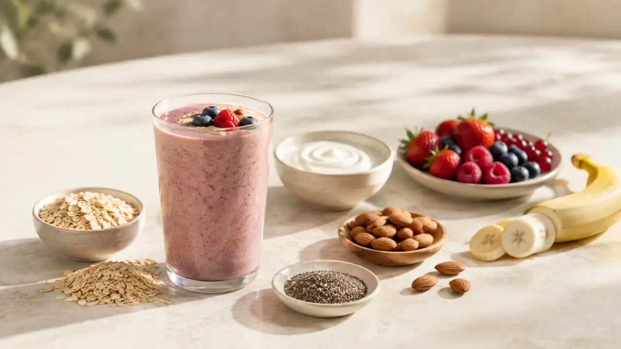 4 piliers d’un smoothie pour le petit-déjeuner qui cale jusqu’au déjeuner